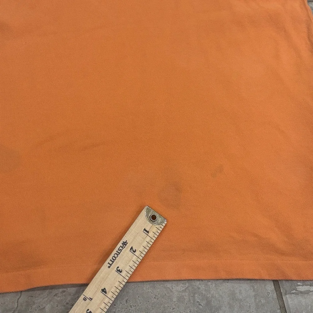 Polo Ralph Lauren Mens Large Orange Classic Fit Multi Horse Polo Shirt Navy 3